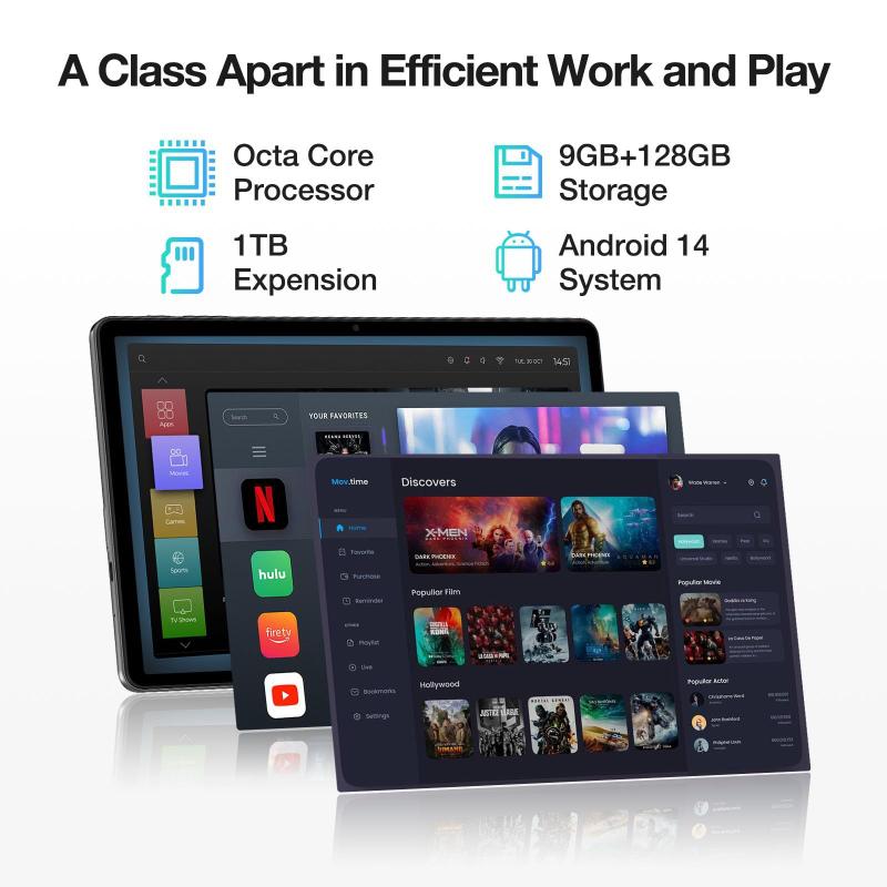 Tablet Doogee T30E - Android 14, 11 Polegadas, 9GB RAM + 128GB ROM